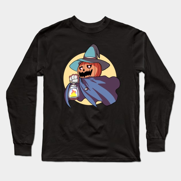 Jack-o'-lantern Long Sleeve T-Shirt by loveandlive